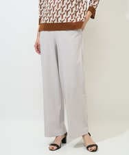 PZQGF55190 GEORGES RECH(ジョルジュ・レッシュ) [日本製/多機能素材]ジャージーストレートパンツ ライトグレー