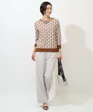 PZQGF55190 GEORGES RECH(ジョルジュ・レッシュ) [日本製/多機能素材]ジャージーストレートパンツ ブラック