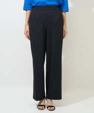 PZQGF55190 GEORGES RECH(ジョルジュ・レッシュ) [日本製/多機能素材]ジャージーストレートパンツ ブラック