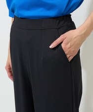 PZQGF55190 GEORGES RECH(ジョルジュ・レッシュ) [日本製/多機能素材]ジャージーストレートパンツ ブラック