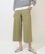 PZQGF85190 GEORGES RECH(ジョルジュ・レッシュ) [日本製/多機能素材]ジャージーガウチョパンツ グリーン