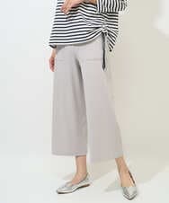 PZQGF85190 GEORGES RECH(ジョルジュ・レッシュ) [日本製/多機能素材]ジャージーガウチョパンツ ライトグレー