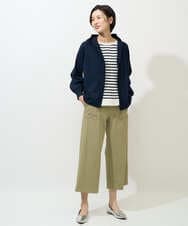 PZQGF85190 GEORGES RECH(ジョルジュ・レッシュ) [日本製/多機能素材]ジャージーガウチョパンツ ライトグレー