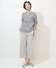 PZQGF85190 GEORGES RECH(ジョルジュ・レッシュ) [日本製/多機能素材]ジャージーガウチョパンツ ライトグレー