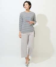 PZQGF85190 GEORGES RECH(ジョルジュ・レッシュ) [日本製/多機能素材]ジャージーガウチョパンツ ライトグレー