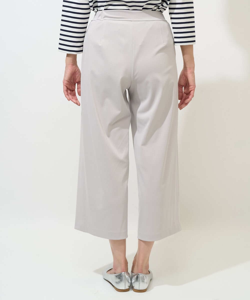 PZQGF85190 GEORGES RECH(ジョルジュ・レッシュ) [日本製/多機能素材]ジャージーガウチョパンツ ライトグレー