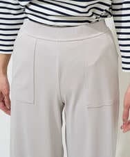 PZQGF85190 GEORGES RECH(ジョルジュ・レッシュ) [日本製/多機能素材]ジャージーガウチョパンツ ライトグレー