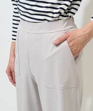 PZQGF85190 GEORGES RECH(ジョルジュ・レッシュ) [日本製/多機能素材]ジャージーガウチョパンツ ライトグレー