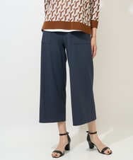 PZQGF85190 GEORGES RECH(ジョルジュ・レッシュ) [日本製/多機能素材]ジャージーガウチョパンツ ダークグレー