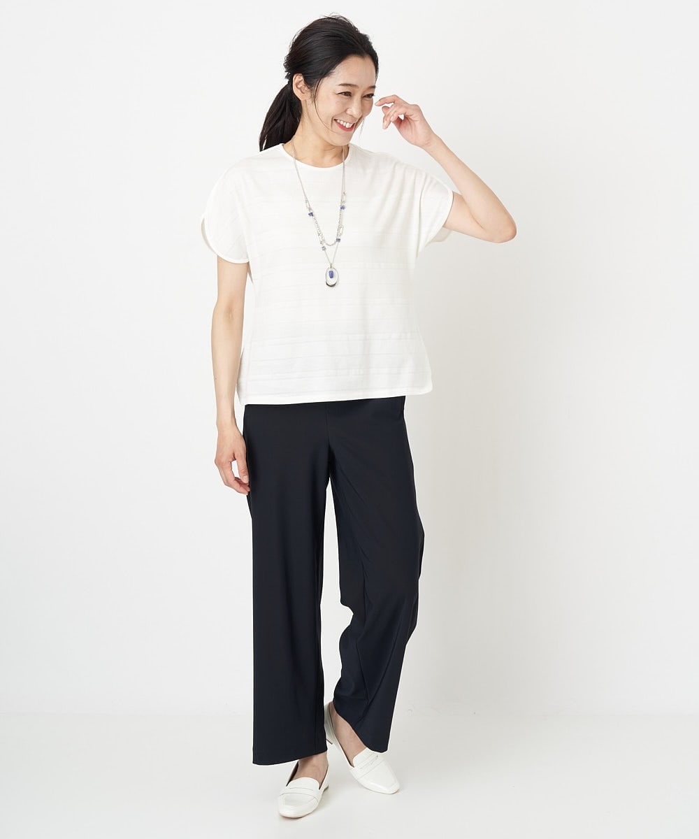 PZQGS13230 GEORGES RECH(ジョルジュ・レッシュ) トリコットジャージーパンツ アイボリー