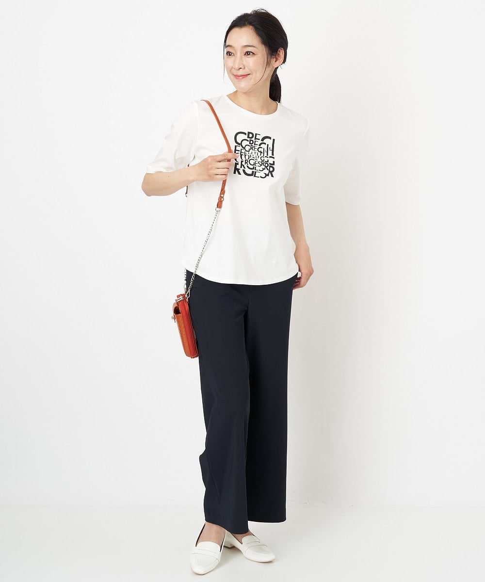 PZQGS13230 GEORGES RECH(ジョルジュ・レッシュ) トリコットジャージーパンツ アイボリー