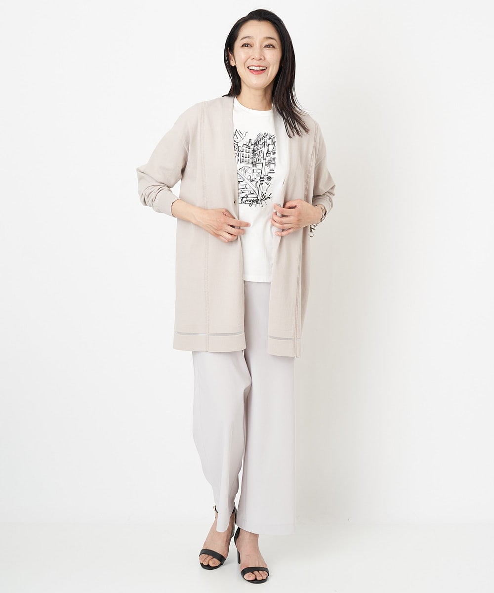 PZQGS13230 GEORGES RECH(ジョルジュ・レッシュ) トリコットジャージーパンツ アイボリー