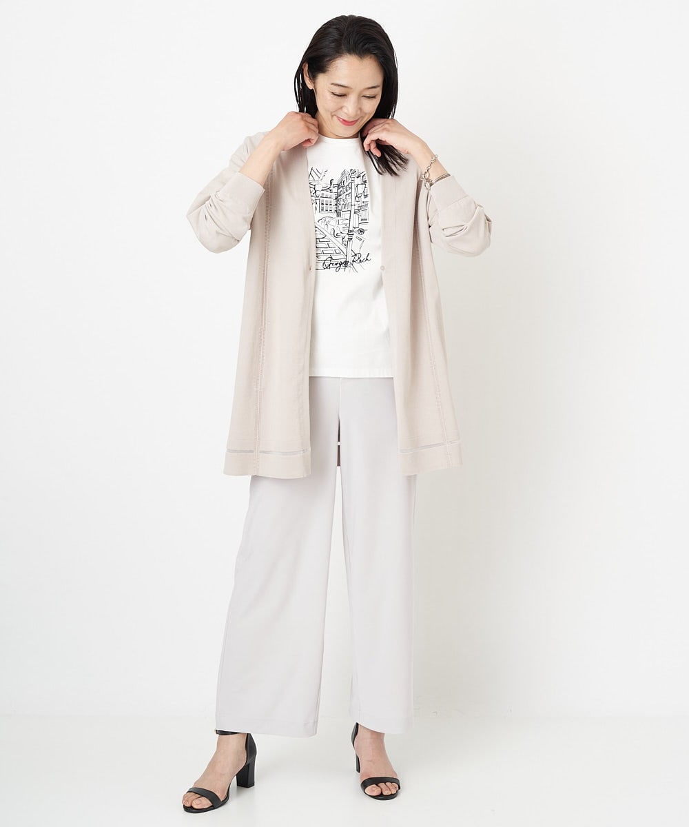 PZQGS13230 GEORGES RECH(ジョルジュ・レッシュ) トリコットジャージーパンツ アイボリー