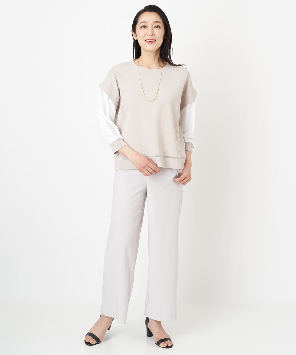 PZQGS13230 GEORGES RECH(ジョルジュ・レッシュ) トリコットジャージーパンツ アイボリー