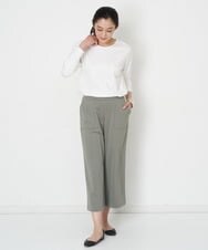 PZQGU85190 GEORGES RECH(ジョルジュ・レッシュ) [定番人気]ジャージーガウチョパンツ オフホワイト