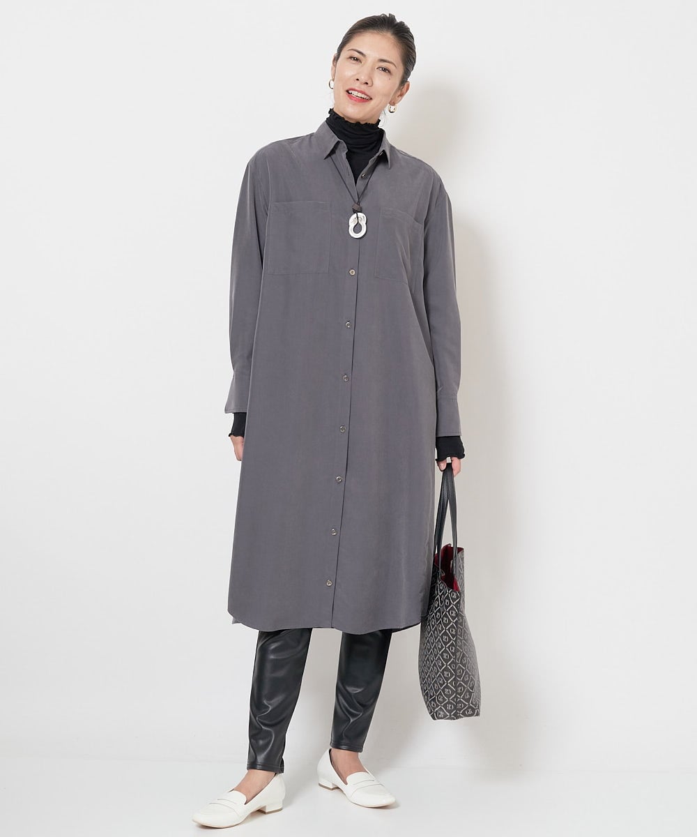 PZQJS20150 GEORGES RECH(ジョルジュ・レッシュ) エコレザーストレッチレギンスパンツ ブラック
