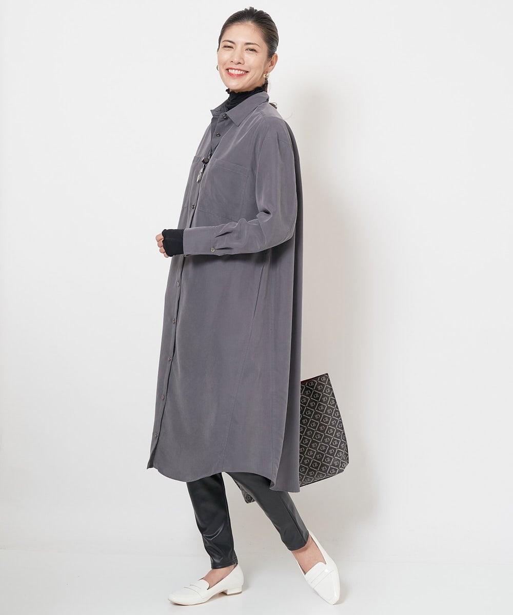 PZQJS20150 GEORGES RECH(ジョルジュ・レッシュ) エコレザーストレッチレギンスパンツ ブラック