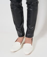 PZQJS20150 GEORGES RECH(ジョルジュ・レッシュ) エコレザーストレッチレギンスパンツ ブラック