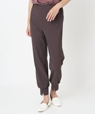 PZQJT35190 GEORGES RECH(ジョルジュ・レッシュ)  [日本製/速乾/UVカット]ストレッチスリットジョグパンツ ブラウン