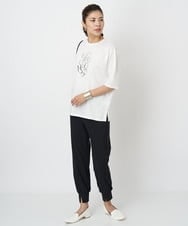 PZQJT35190 GEORGES RECH(ジョルジュ・レッシュ)  [日本製/速乾/UVカット]ストレッチスリットジョグパンツ ブラウン