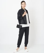 PZQJT35190 GEORGES RECH(ジョルジュ・レッシュ)  [日本製/速乾/UVカット]ストレッチスリットジョグパンツ ブラウン