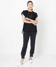 PZQJT35190 GEORGES RECH(ジョルジュ・レッシュ)  [日本製/速乾/UVカット]ストレッチスリットジョグパンツ ブラウン