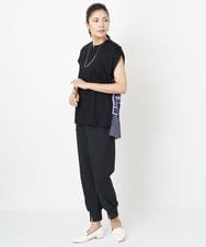 PZQJT35190 GEORGES RECH(ジョルジュ・レッシュ)  [日本製/速乾/UVカット]ストレッチスリットジョグパンツ ブラウン