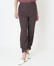 PZQJT35190 GEORGES RECH(ジョルジュ・レッシュ)  [日本製/速乾/UVカット]ストレッチスリットジョグパンツ ブラウン