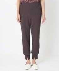 PZQJT35190 GEORGES RECH(ジョルジュ・レッシュ)  [日本製/速乾/UVカット]ストレッチスリットジョグパンツ ブラウン