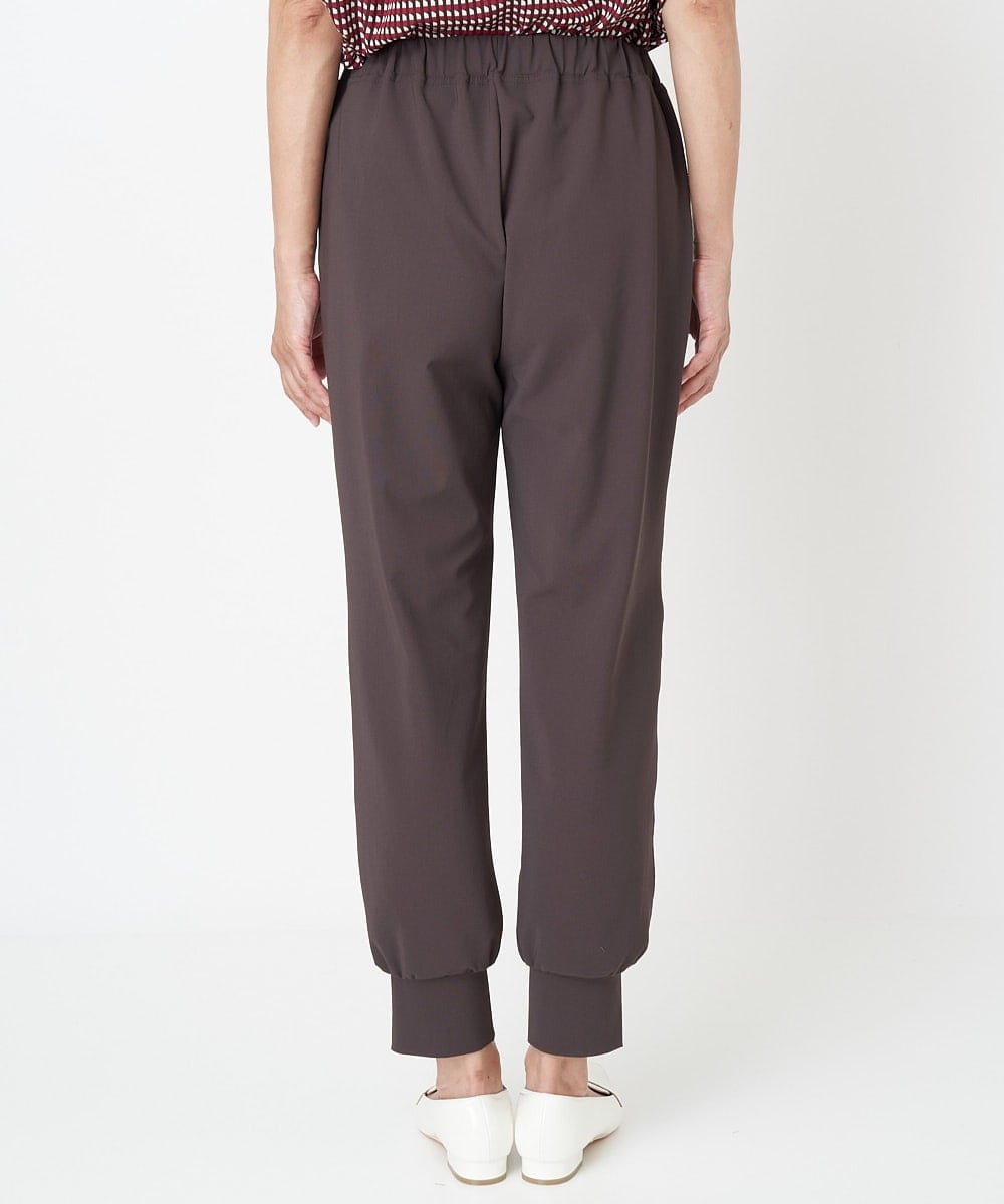 PZQJT35190 GEORGES RECH(ジョルジュ・レッシュ)  [日本製/速乾/UVカット]ストレッチスリットジョグパンツ ブラウン
