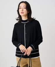 PZSAD11260 GEORGES RECH(ジョルジュ・レッシュ) [アンサンブル対応]ウォッシャブルウールカーディガン イエロー