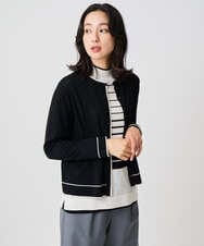 PZSAD11260 GEORGES RECH(ジョルジュ・レッシュ) [アンサンブル対応]ウォッシャブルウールカーディガン イエロー