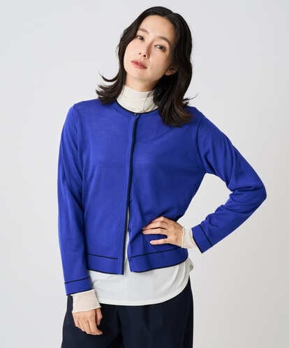 PZSAD11260 GEORGES RECH [アンサンブル対応]ウォッシャブルウールカーディガン