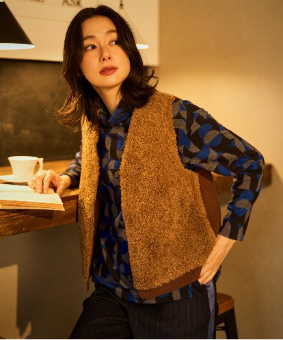 PZSAD20290 GEORGES RECH ボアニットコンビベスト