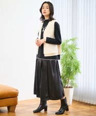 PZSAD20290 GEORGES RECH(ジョルジュ・レッシュ) ボアニットコンビベスト ダークグレー