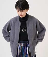 PZSAD21330 GEORGES RECH(ジョルジュ・レッシュ) フェザーヤーンリバーカーディガン ベージュ