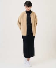 PZSAD21330 GEORGES RECH(ジョルジュ・レッシュ) フェザーヤーンリバーカーディガン ベージュ