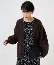 PZSAD21330 GEORGES RECH(ジョルジュ・レッシュ) フェザーヤーンリバーカーディガン ベージュ