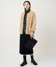 PZSAD21330 GEORGES RECH(ジョルジュ・レッシュ) フェザーヤーンリバーカーディガン ベージュ