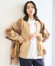 PZSAD21330 GEORGES RECH(ジョルジュ・レッシュ) フェザーヤーンリバーカーディガン ベージュ