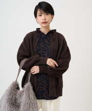 PZSAD21330 GEORGES RECH(ジョルジュ・レッシュ) フェザーヤーンリバーカーディガン ベージュ