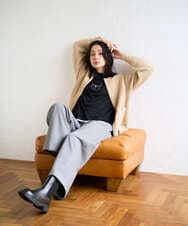 PZSAD21330 GEORGES RECH(ジョルジュ・レッシュ) フェザーヤーンリバーカーディガン ベージュ