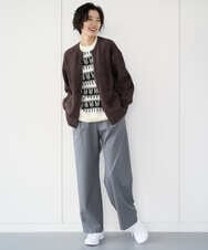 PZSAD21330 GEORGES RECH(ジョルジュ・レッシュ) フェザーヤーンリバーカーディガン ベージュ