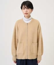 PZSAD21330 GEORGES RECH(ジョルジュ・レッシュ) フェザーヤーンリバーカーディガン ベージュ