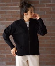 PZSAG43330 GEORGES RECH(ジョルジュ・レッシュ) フロントジップラムウールカーディガン レッド