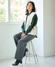 PZSAH04340 GEORGES RECH(ジョルジュ・レッシュ) エアリーファードッキングニットベスト ベージュ