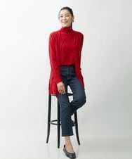 PZSAT16290 GEORGES RECH(ジョルジュ・レッシュ) 【5色展開】ウォッシャブルウールニットカーディガン レッド