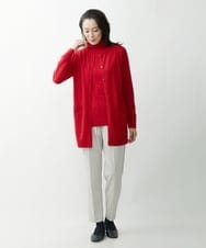 PZSAT16290 GEORGES RECH(ジョルジュ・レッシュ) 【5色展開】ウォッシャブルウールニットカーディガン レッド