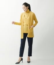 PZSAT16290 GEORGES RECH(ジョルジュ・レッシュ) 【5色展開】ウォッシャブルウールニットカーディガン イエロー