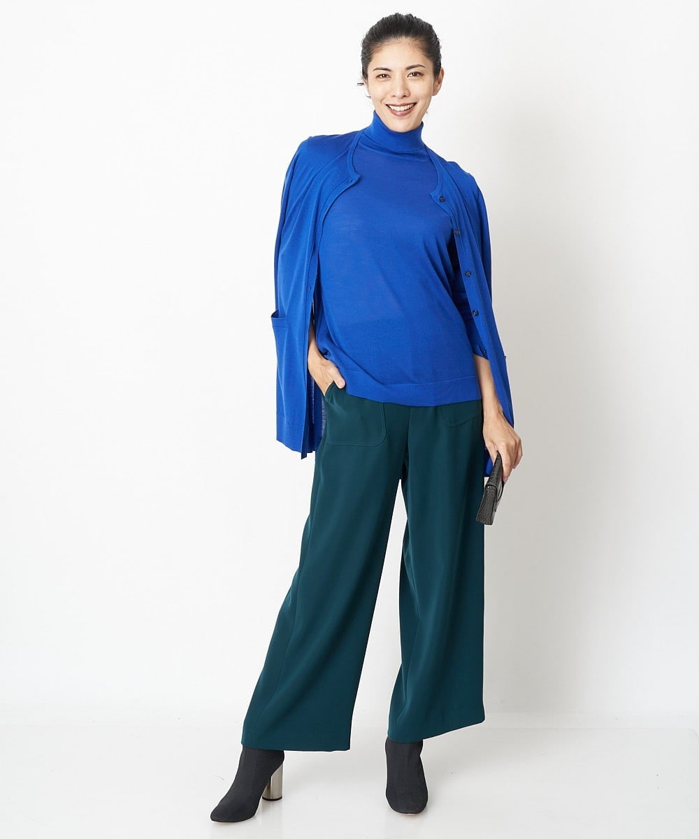 PZSAT16290 GEORGES RECH(ジョルジュ・レッシュ) 【5色展開】ウォッシャブルウールニットカーディガン ブルー